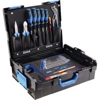GEDORE Azubi-Sortiment in L-BOXX 136, 23-teilig, Werkzeug-Set schwarz/blau, inkl. Säge, Zangen, Spannungsprüfer