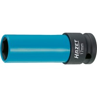 Hazet Steckschlüssel 903SLG-17, 1/2" blau, mit farbiger Hülse, für Alu-Felgen, 17mm