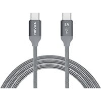 Nevox USB 2.0 Kabel, USB-C Stecker > USB-C Stecker grau, 0,5 Meter, PD, Laden mit bis zu 100 Watt