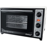 Steba Backofen mit Drehspieß und Umluft KB 27 U.2, Mini-Backofen weiß/schwarz