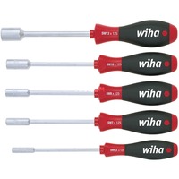 Wiha Steckschlüssel-Schraubendreher-Set SoftFinish, 5-teilig schwarz/rot