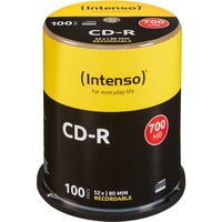 Intenso CD-R 700 MB, CD-Rohlinge 52fach, 100 Stück