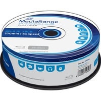 MediaRange BD-R Dual Layer 50 GB, Blu-ray-Rohlinge 6-fach, 25 Stück