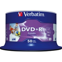 Verbatim DVD+R 4,7 GB, DVD-Rohlinge 16fach, 50 Stück