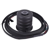 Alphacool Powerbutton mit Taster 19mm, rot beleuchtet, Schalter schwarz