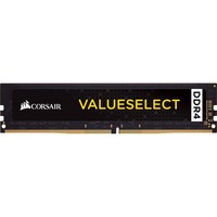 Corsair ValueSelect DIMM 8 GB DDR4-2400  , Arbeitsspeicher schwarz, CMV8GX4M1A2400C16, Value Select