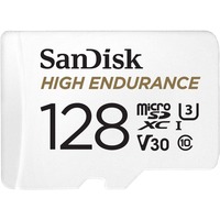 SanDisk 128GB High Endurance, Speicherkarte weiß, UHS-I U3, Class 10, V30