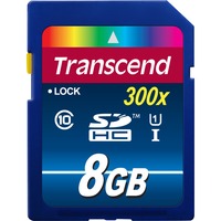 Transcend Secure Digital SDHC 8 GB Premium, Speicherkarte blau, USH-I U1, Class 10