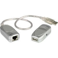 ATEN Cat.5 USB Extender UCE60 > 60M, Verlängerungskabel silber, max. Reichweite 60 Meter