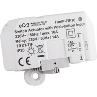 Homematic IP Schaltaktor mit Tastereingang (HmIP-FSI16), Schalter weiß, Unterputz