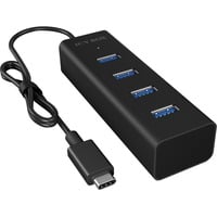 ICY BOX IB-HUB1409-C3, USB-Hub schwarz, USB-C