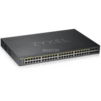 Zyxel GS1920-48HP V2, Switch schwarz, 375W PoE+ Gesamtbudget