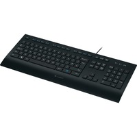 Logitech K280e Corded, Tastatur schwarz, DE-Layout, Plunger, for Business