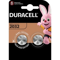 Duracell Typ 2032 Lithium Knopfbatterie schwarz, 2er Pack