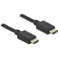 DeLOCK High Speed HDMI-Kabel 48 Gbps 8K 60Hz schwarz, 2,5 Meter