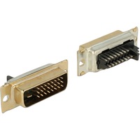 DeLOCK Steckverbinder DVI 24+1 Stecker, Lötversion silber