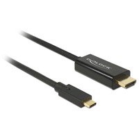 DeLOCK USB Adapterkabel, USB-C Stecker > HDMI 4K Stecker schwarz, 1 Meter