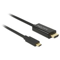 DeLOCK USB Adapterkabel, USB-C Stecker > HDMI 4K Stecker schwarz, 3 Meter