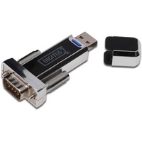 Digitus USB 1.1 Adapter, USB-A Stecker > Seriell RS232 Stecker schwarz, 80cm