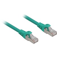 Sharkoon Patchkabel RJ45 Cat.6a SFTP grün, 5 Meter, LSOH (Halogenfrei)