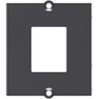 Bachmann Custom Modul Einbaurahmen 1x Keystone Aufnahme schwarz, mit Metallhalter