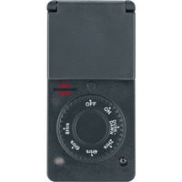 Brennenstuhl Zeitschaltuhr mit Dämmerungssensor DDT IP 44 anthrazit