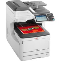 OKI MC853dn, Multifunktionsdrucker USB/LAN, Kopie, Scan, Fax