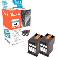 Peach Tinte Doppelpack schwarz PI300-805 kompatibel zu HP 304XL, N9K08AE
