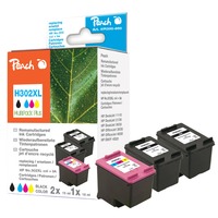 Peach Tinte SparPack PI300-660 kompatibel zu HP 302XL, F6U68A, F6U67A
