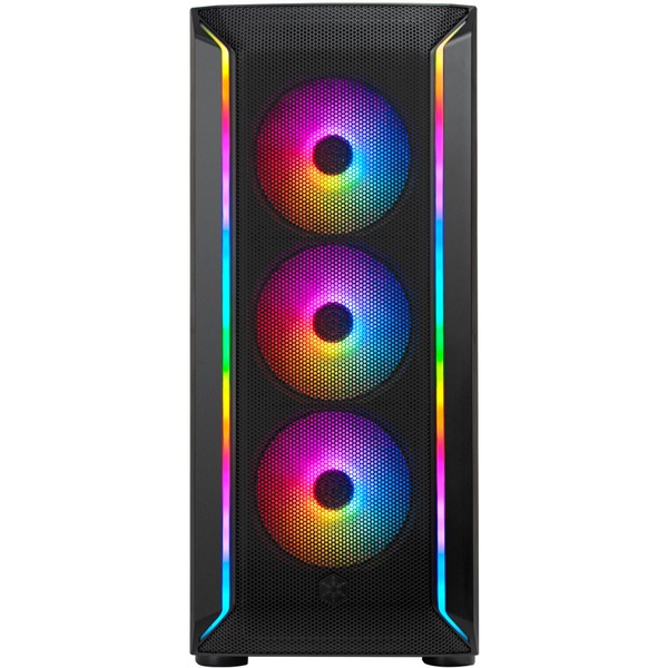 SilverStone FARA 511Z, Tower-Gehäuse schwarz, Tempered Glass