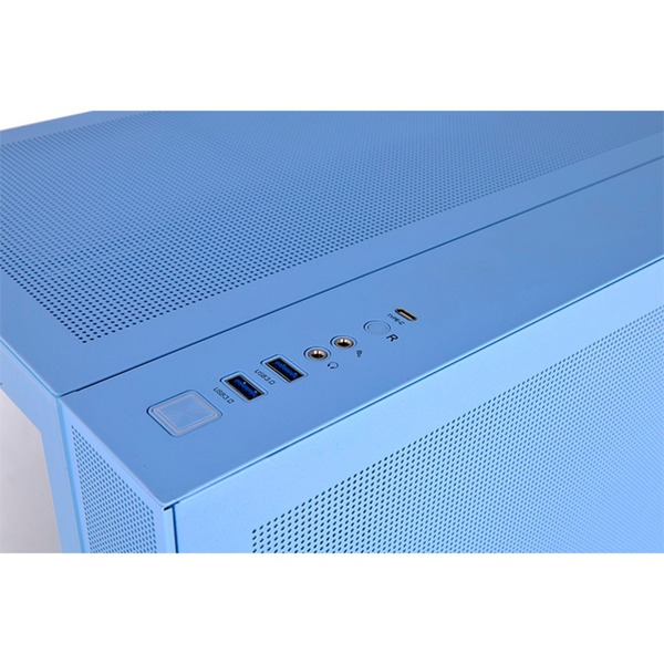 Thermaltake View 380 TG ARGB , Tower-Gehäuse hellblau, Tempered Glass x 2