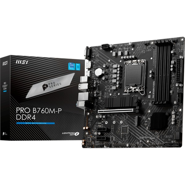 MSI B760M-P DDR4, Mainboard schwarz