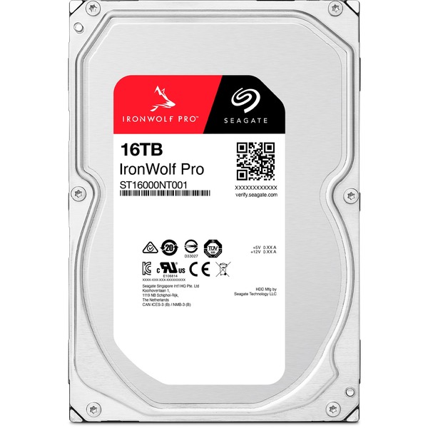 Seagate IronWolf Pro NAS 16 TB CMR, Festplatte SATA 6 Gb/s, 3,5"