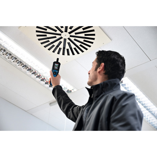 Bosch Hygrometer GDH 1-17, Feuchtemesser blau/schwarz, 2x Batterien, Tasche