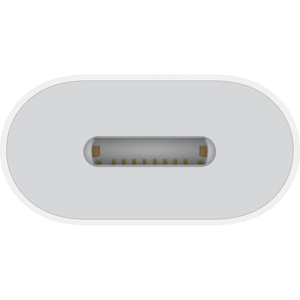 Apple USB Adapter, USB-C Stecker > Lightning Buchse weiß, gesleevt