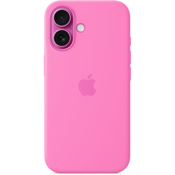 Apple Silikon Case mit MagSafe, Handyhülle pink, iPhone 16