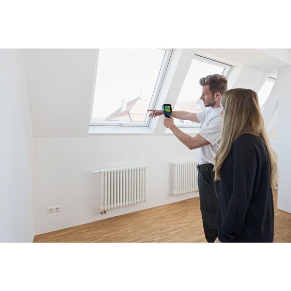 Bosch Akku-Wärmebildkamera GTC 400 C Professional, 12Volt, Thermodetektor blau/schwarz, Li-Ionen-Akku 2,0Ah, L-BOXX