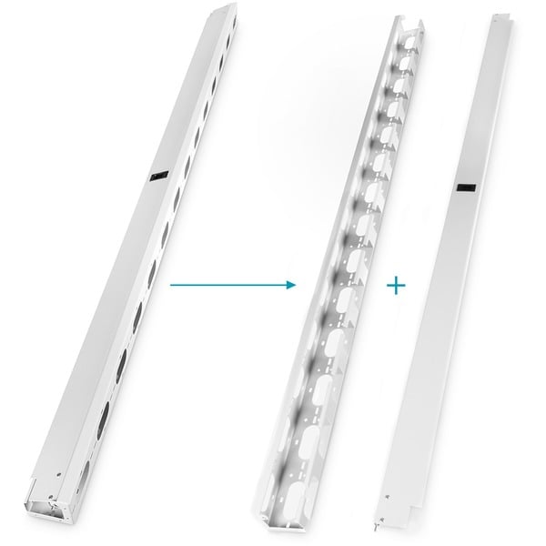 Digitus Kabelführungskanäle für Netzwerk- und Serverschränke grau, 42 HE, 2 Stück