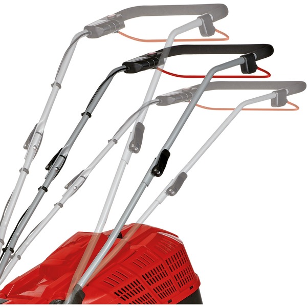 EINHELL Akku-Rasenmäher GE-CM 36/43 Li M - Solo, 36Volt (2x18V) rot/schwarz, ohne Akku und Ladegerät