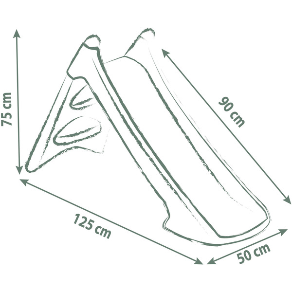 Smoby Life Rutsche XS Grün mit Wasseranschluss