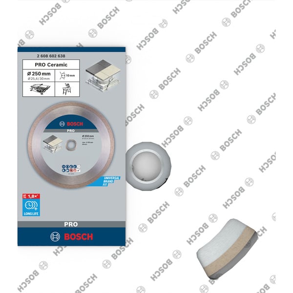 Bosch PRO Ceramic Diamant-Trennscheibe, Ø 250mm Bohrung 30mm / 25,4mm