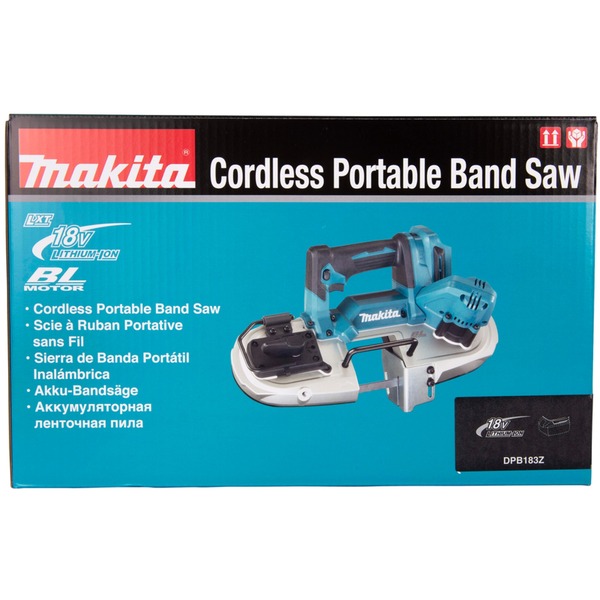 Makita Akku-Bandsäge DPB183Z, 18Volt blau/schwarz, ohne Akku und Ladegerät