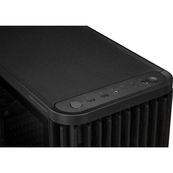 ASUS ProArt PA401 Wood Edition, Tower-Gehäuse schwarz, Tempered Glass