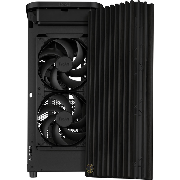 ASUS ProArt PA401 Wood Edition, Tower-Gehäuse schwarz, Tempered Glass