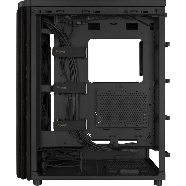 ASUS ProArt PA401 Wood Edition, Tower-Gehäuse schwarz, Tempered Glass