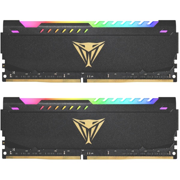 Patriot DIMM 16 GB DDR4-3600 (2x 8 GB) Dual-Kit, Arbeitsspeicher schwarz, PVSR416G360C8K, Viper Steel RGB, INTEL XMP