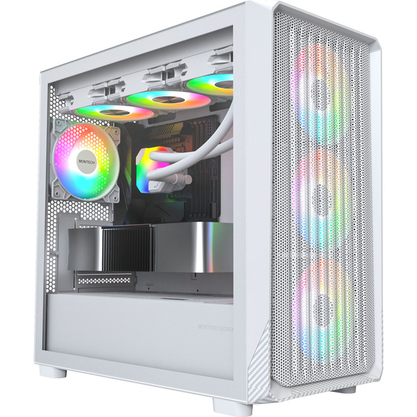 Montech X5M , Tower-Gehäuse weiß, Tempered Glass