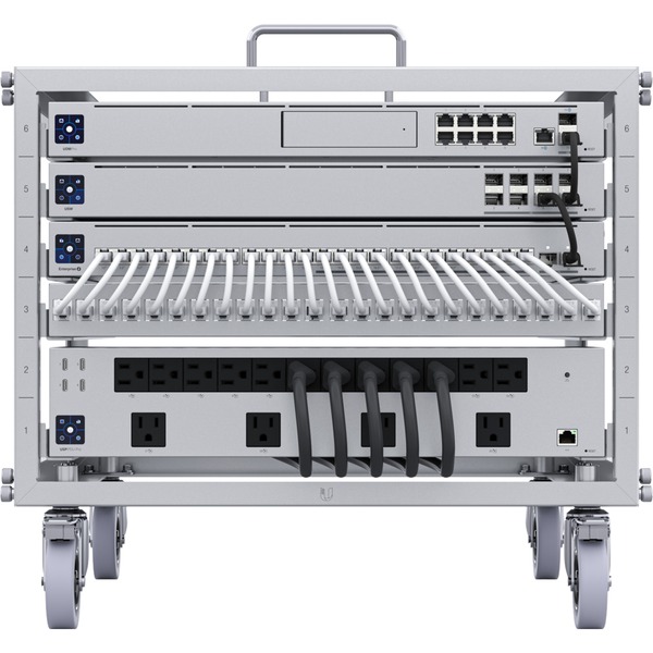Ubiquiti Unifi Toolless Mini Rack U-Rack-6U-TL, IT-Schrank silber, 6 Einheiten